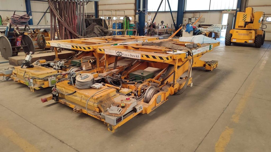 Ensemble de Levage et de Transport pour la Fabrication et la Réparation de Véhicules Ferroviaires (ESS)