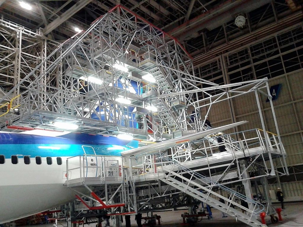 Docks de maintenance et de réparation d'avions